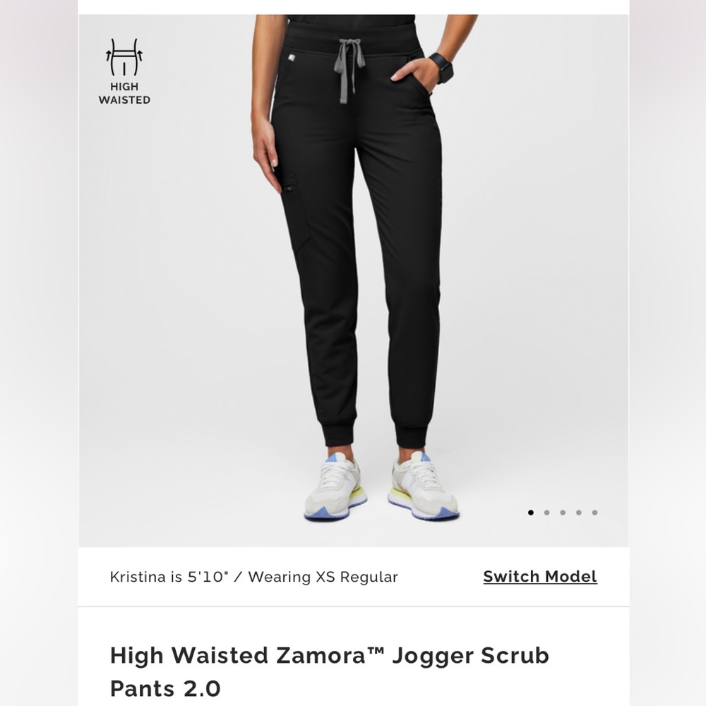 Figs high waisted scrub pants